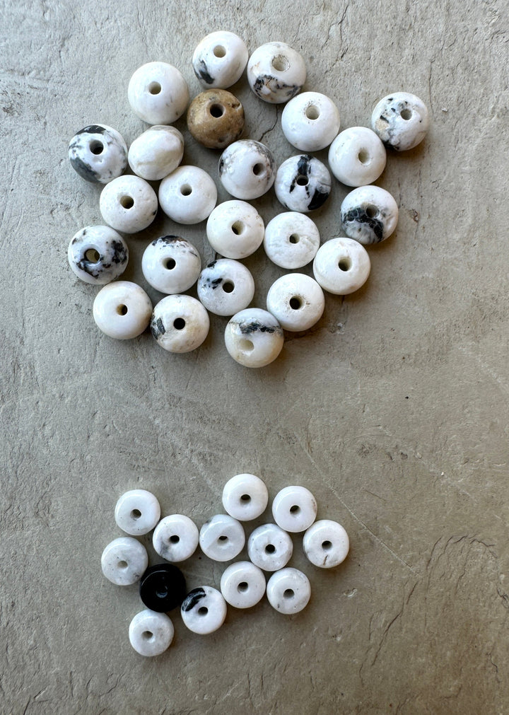 CLOSEOUT LOT RARE White Buffalo Beads - Mixed Lots