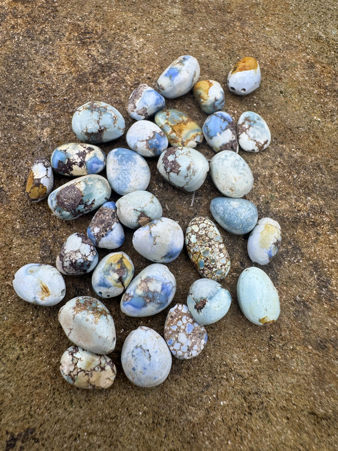 CLOSEOUT RARE Golden Hills Turquoise (Kazakhstan) Rounded