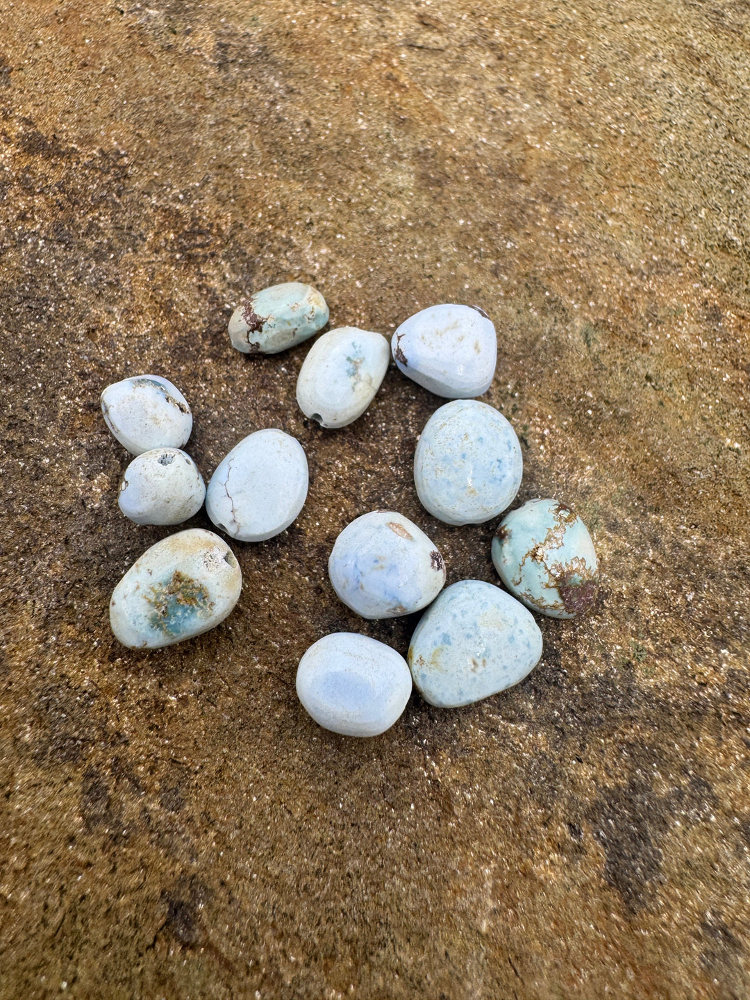 CLOSEOUT RARE Golden Hills Turquoise (Kazakhstan) Rounded