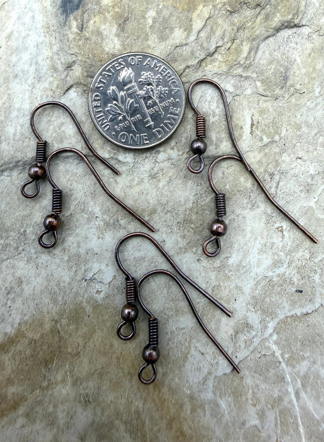 Copper Earwires Pack of 20 Earwires (10 Pair) - Jewelry