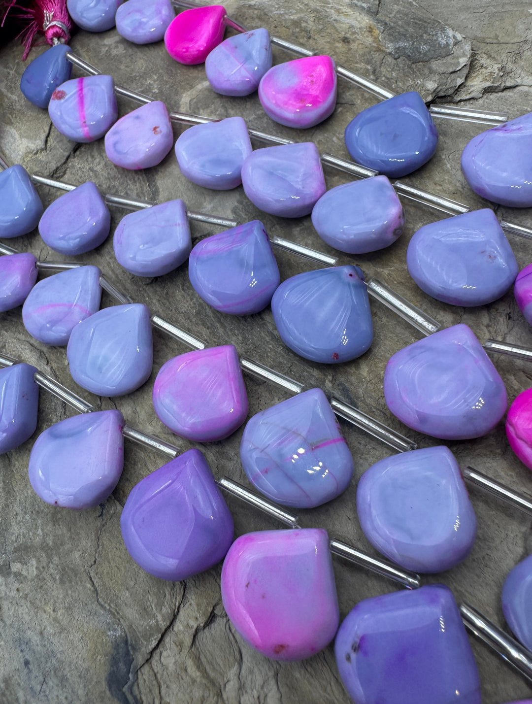 Cotton Candy Opal (Dyed) Pink and Purple Color 16x16mm