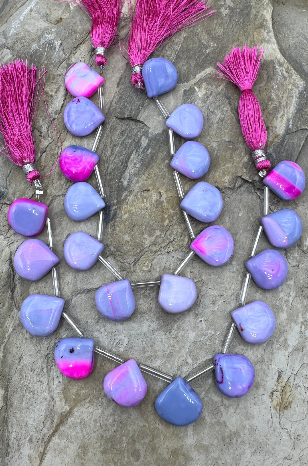 Cotton Candy Opal (Dyed) Pink and Purple Color 16x16mm
