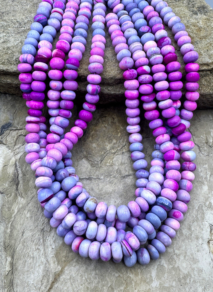 Cotton Candy Opal (Dyed) Pink and Purple Color 9mm