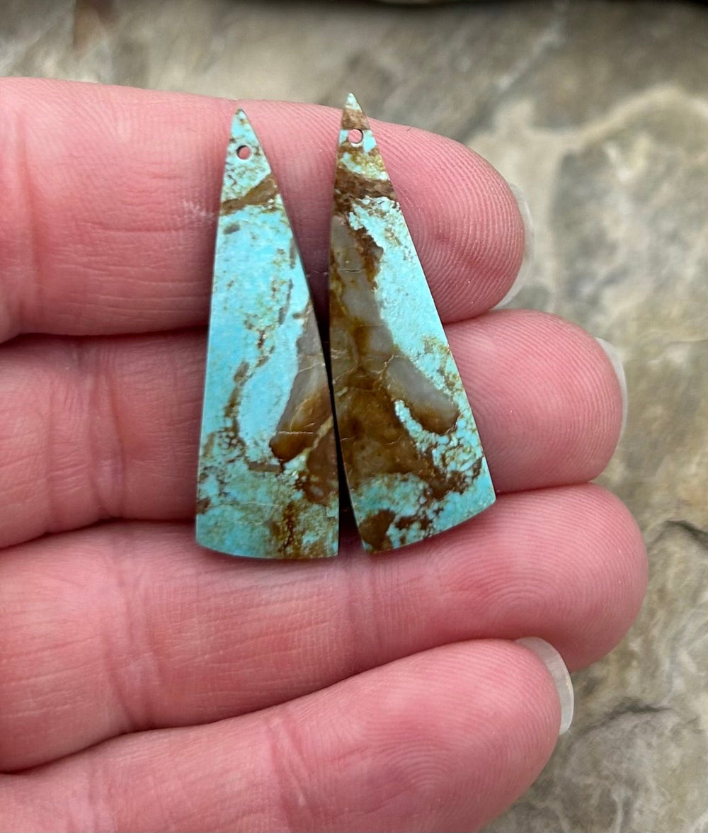 Cripple Creek Turquoise (Colorado) Matching Earring Slab