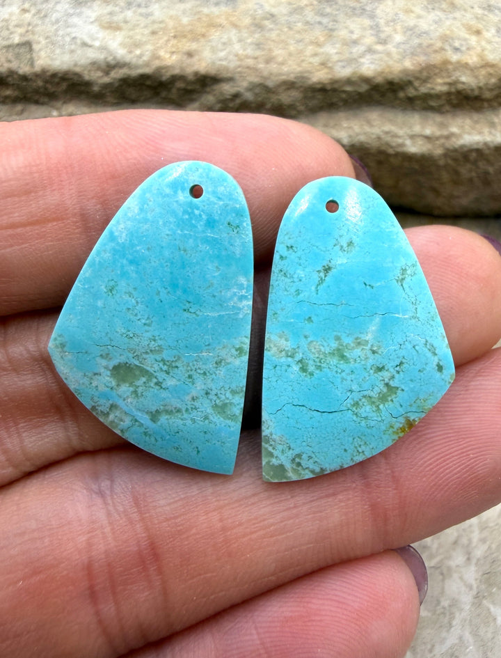 Cripple Creek Turquoise (Colorado) Matching Earring Slab
