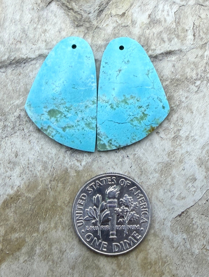 Cripple Creek Turquoise (Colorado) Matching Earring Slab