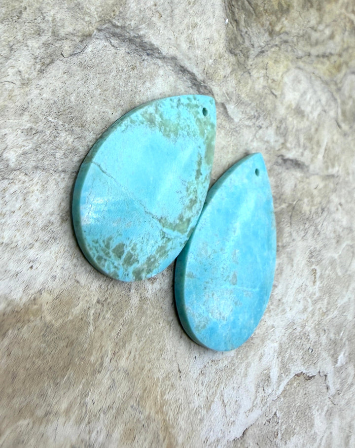 Cripple Creek Turquoise (Colorado) Matching Earring Slab