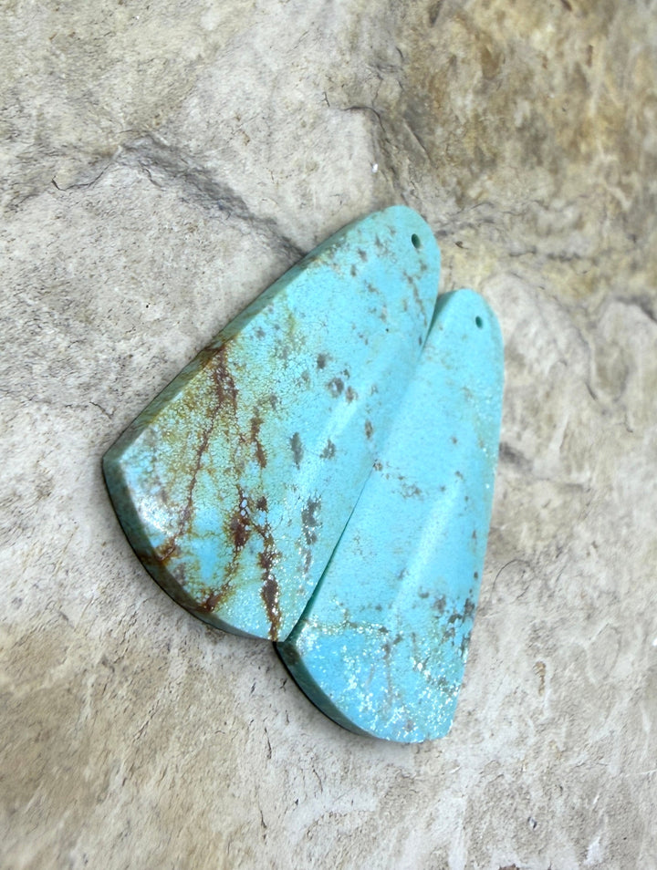 Cripple Creek Turquoise (Colorado) Matching Earring Slab