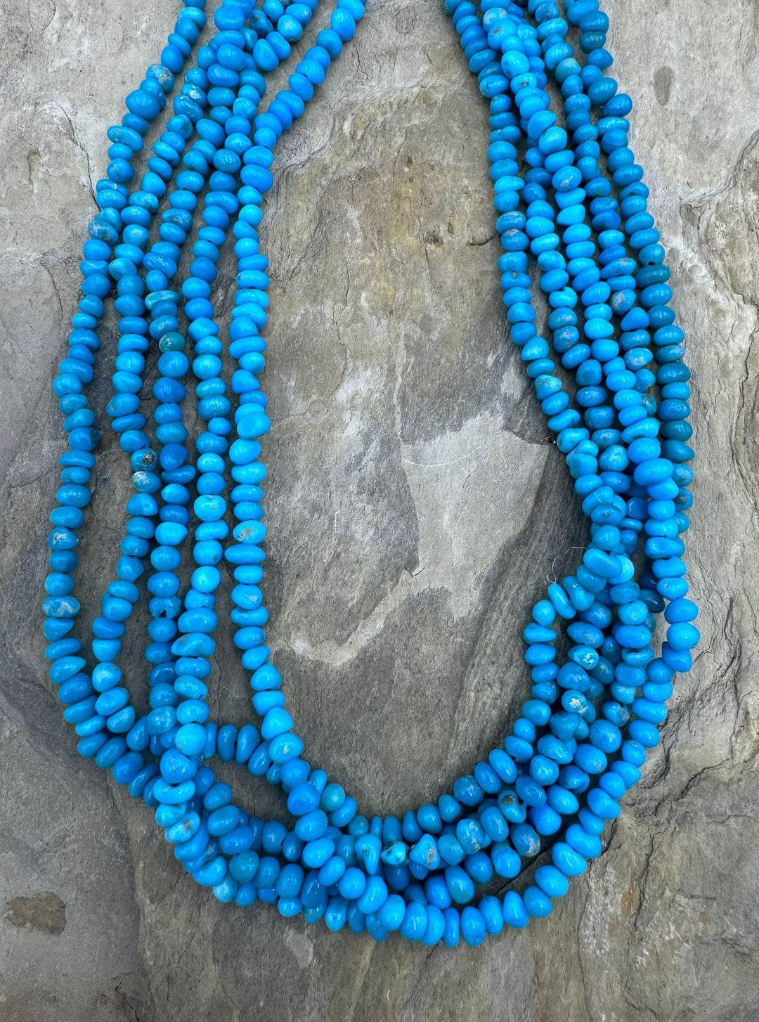 Deep Blue Sleeping Beauty Turquoise (AZ) 4-5mm nugget Beads