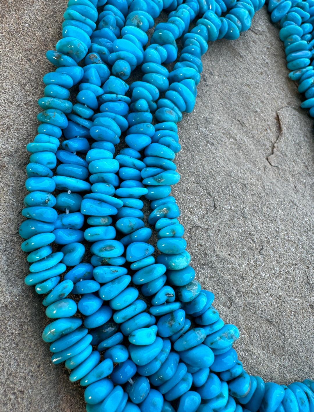 Deep Blue Sleeping Beauty Turquoise (AZ) 6-8mm nugget Beads