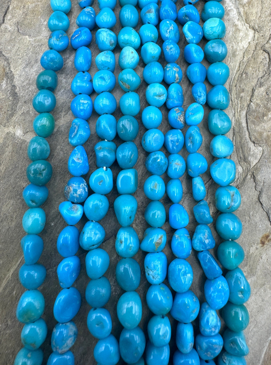 Deep Blue Sleeping Beauty Turquoise (AZ) 7-10mm Rounded