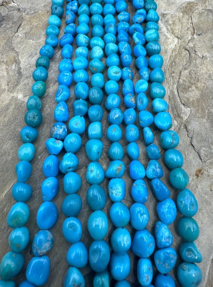 Deep Blue Sleeping Beauty Turquoise (AZ) 7-10mm Rounded