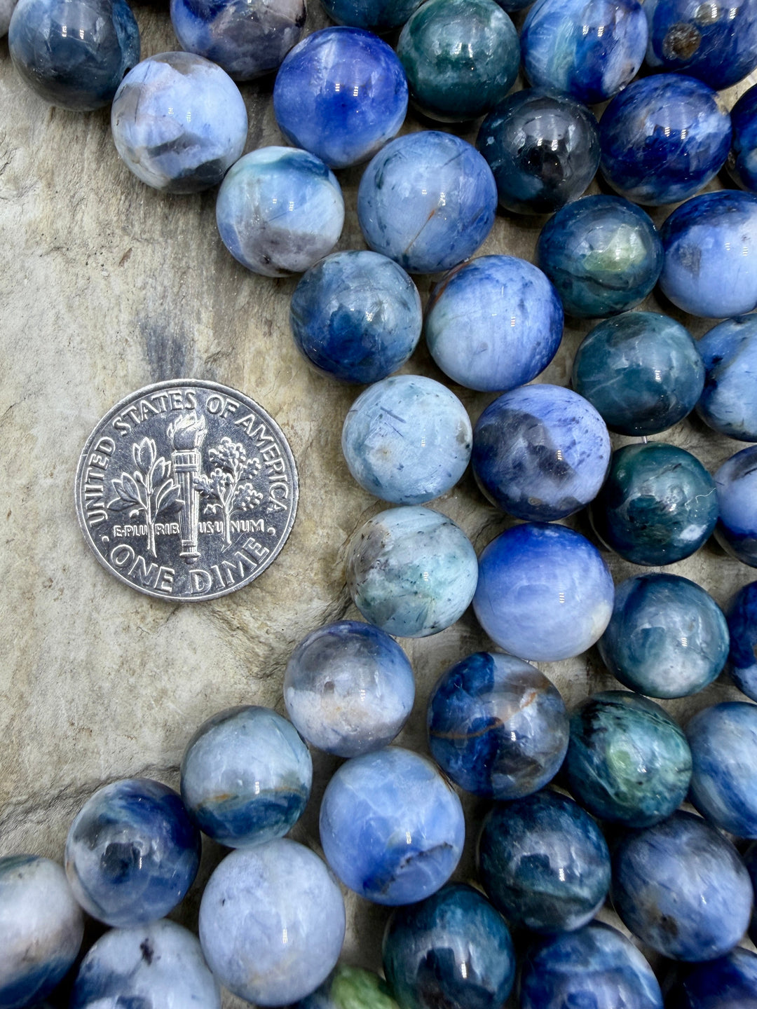 Dianite (Russia) 10mm Round Beads 8 Inch Strands/18-20