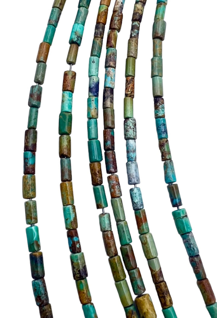 Elisa (Mexico) Turquoise 3x6mm Tube Beads (8 inch Strand) -