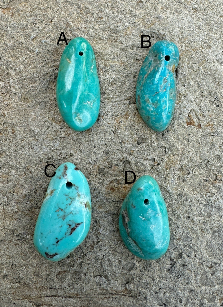 Elisa (Mexico) Turquoise Long Focal Pendant Beads (Select