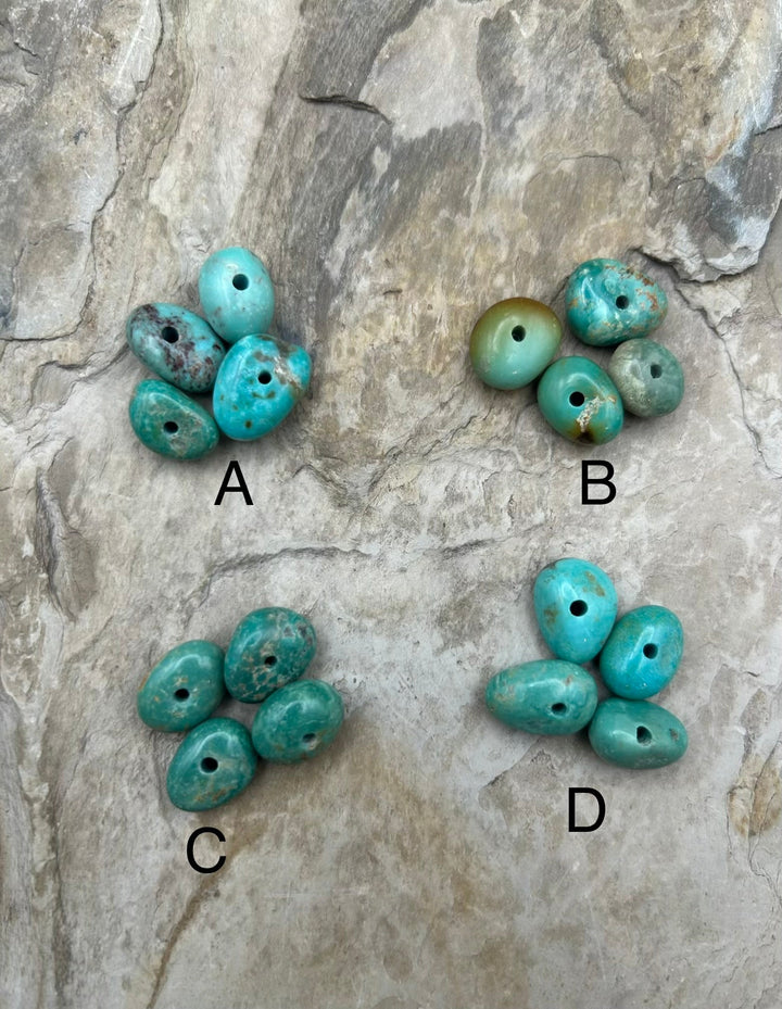 Elisa Turquoise (Mexico) Large Hole Bead Sets One Set