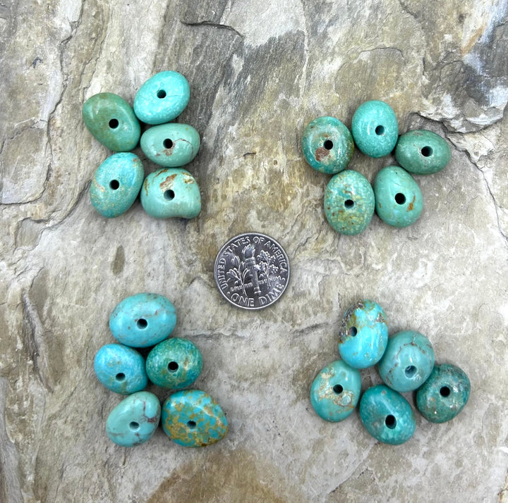 Elisa Turquoise (Mexico) Large Hole Bead Sets One Set