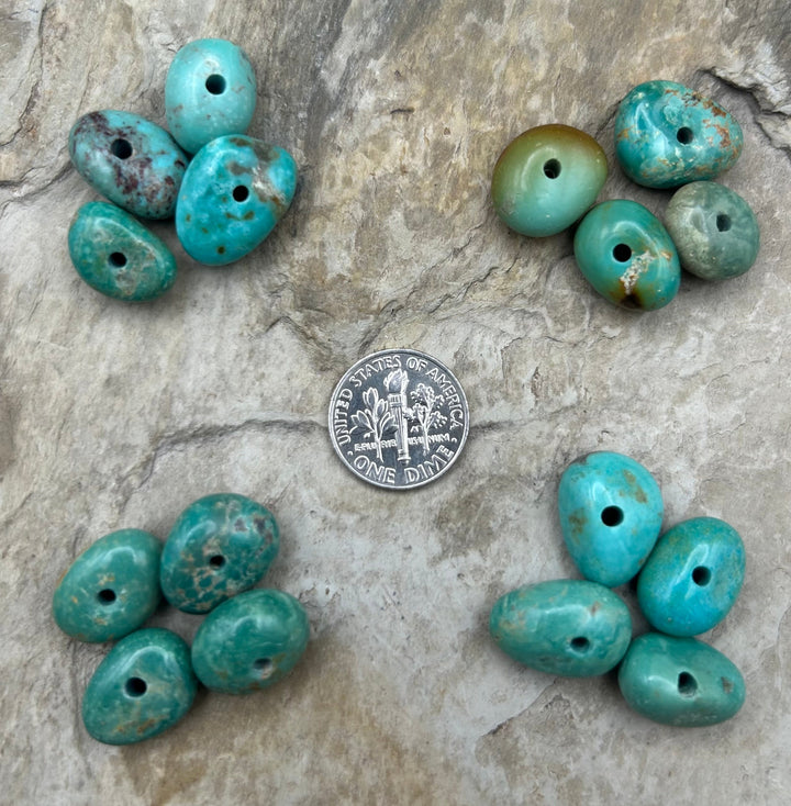 Elisa Turquoise (Mexico) Large Hole Bead Sets One Set