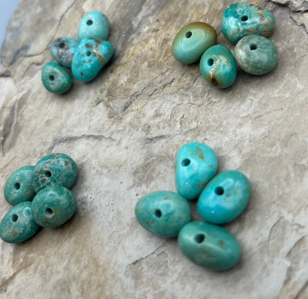 Elisa Turquoise (Mexico) Large Hole Bead Sets One Set