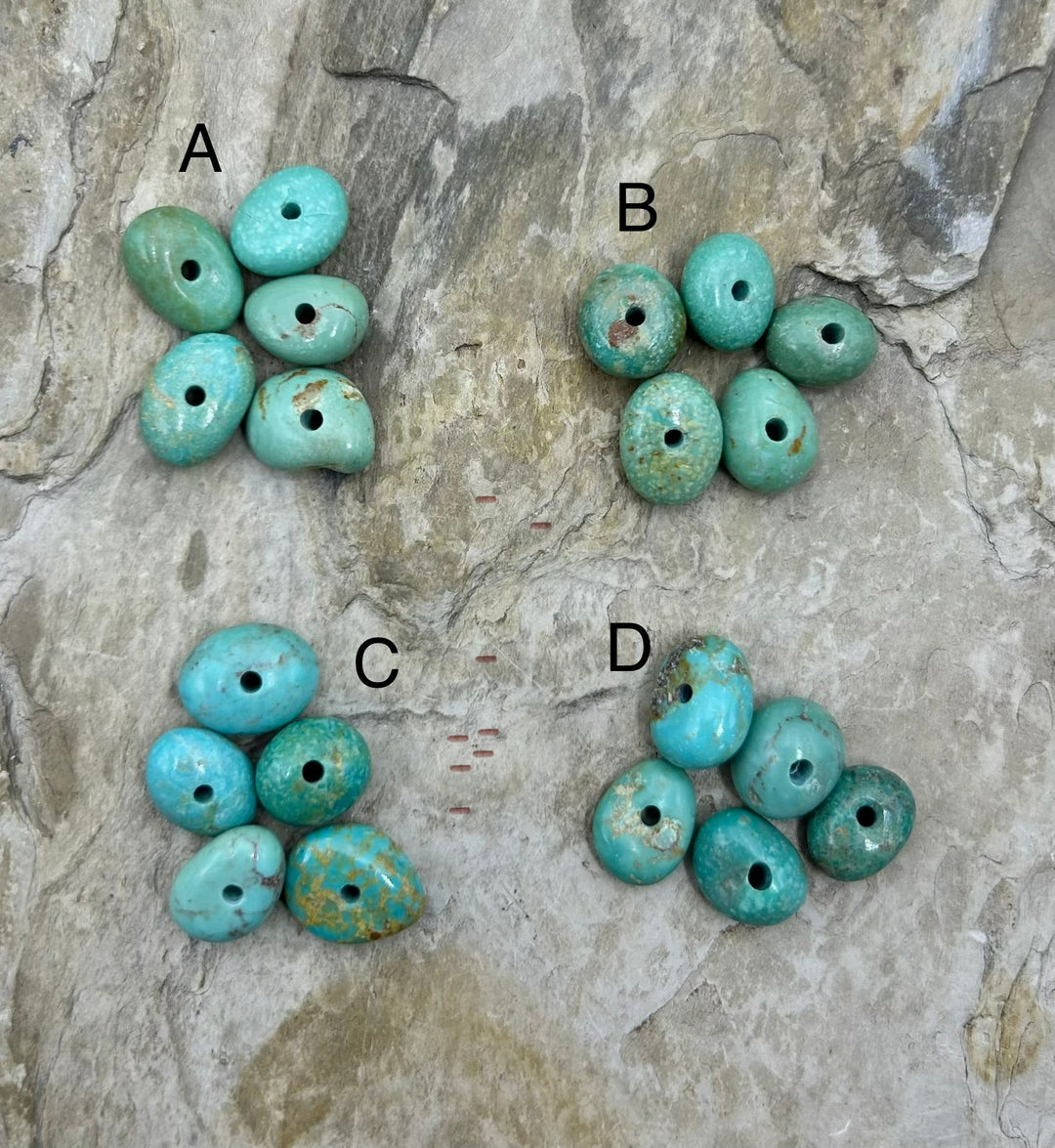 Elisa Turquoise (Mexico) Large Hole Bead Sets One Set