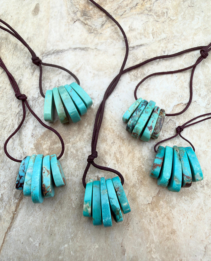 Elisa Turquoise (Sonora Mexico) Corn Shaped 5 Piece Focal