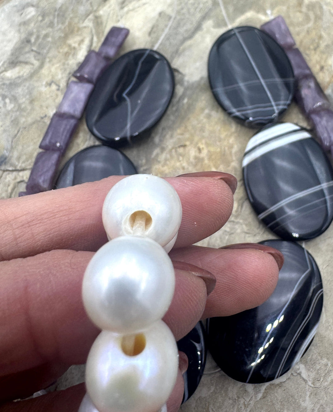 *Estate Collection Special* LOT of 3 Strands Sardonyx Large