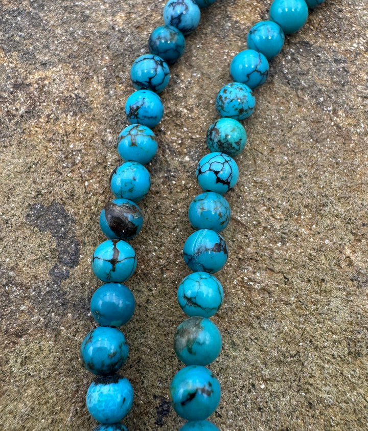 Estate Collection Special Turquoise (Hubei) 5mm Round Beads