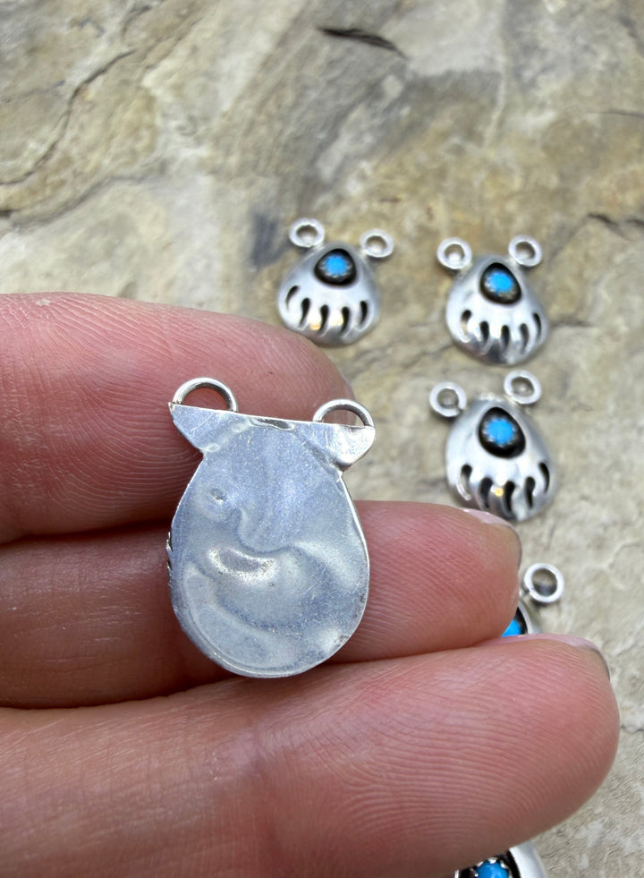 Estate Sterling Silver and American Turquoise Shadow Box