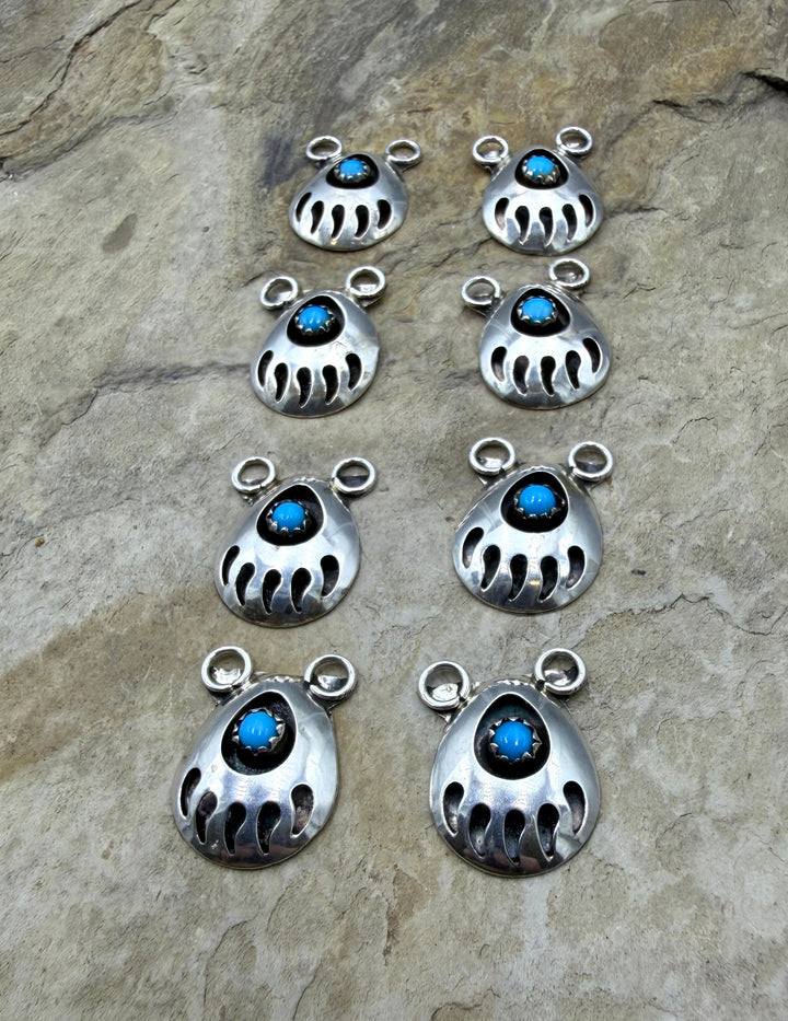 Estate Sterling Silver and American Turquoise Shadow Box