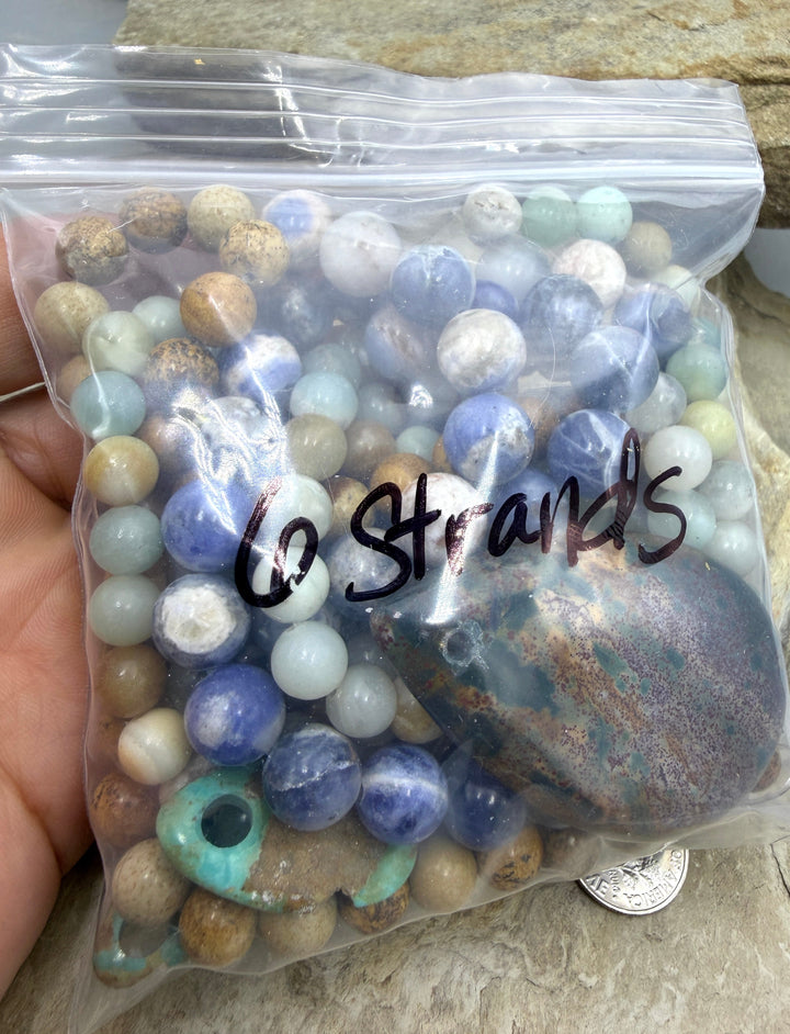 FRIDAY BARGAIN BONUS LOT of Bead Strands Focal Pendant