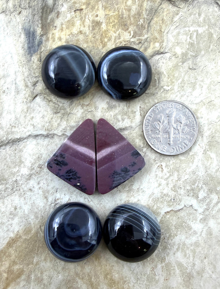 FRIDAY BARGAIN BUY 3 pair Sardonyx and Mookaite 3 Pair/6