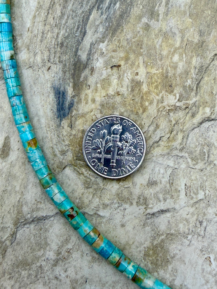 FRIDAY BARGAIN BUY Elisa (Mex) Turquoise Heishi Beads 4mm 8