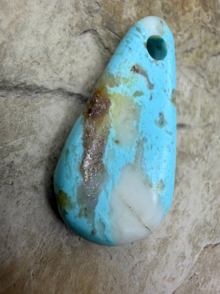 FRIDAY BARGAIN BUY Kingman Turquoise (Arizona) (Large Hole)