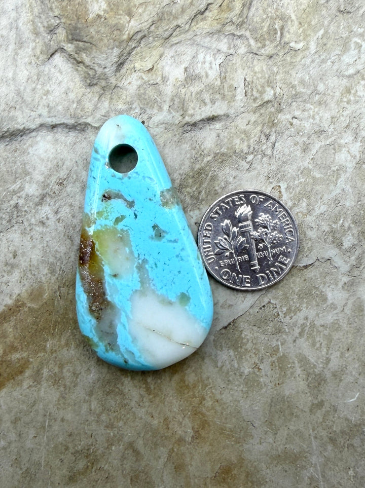 FRIDAY BARGAIN BUY Kingman Turquoise (Arizona) (Large Hole)