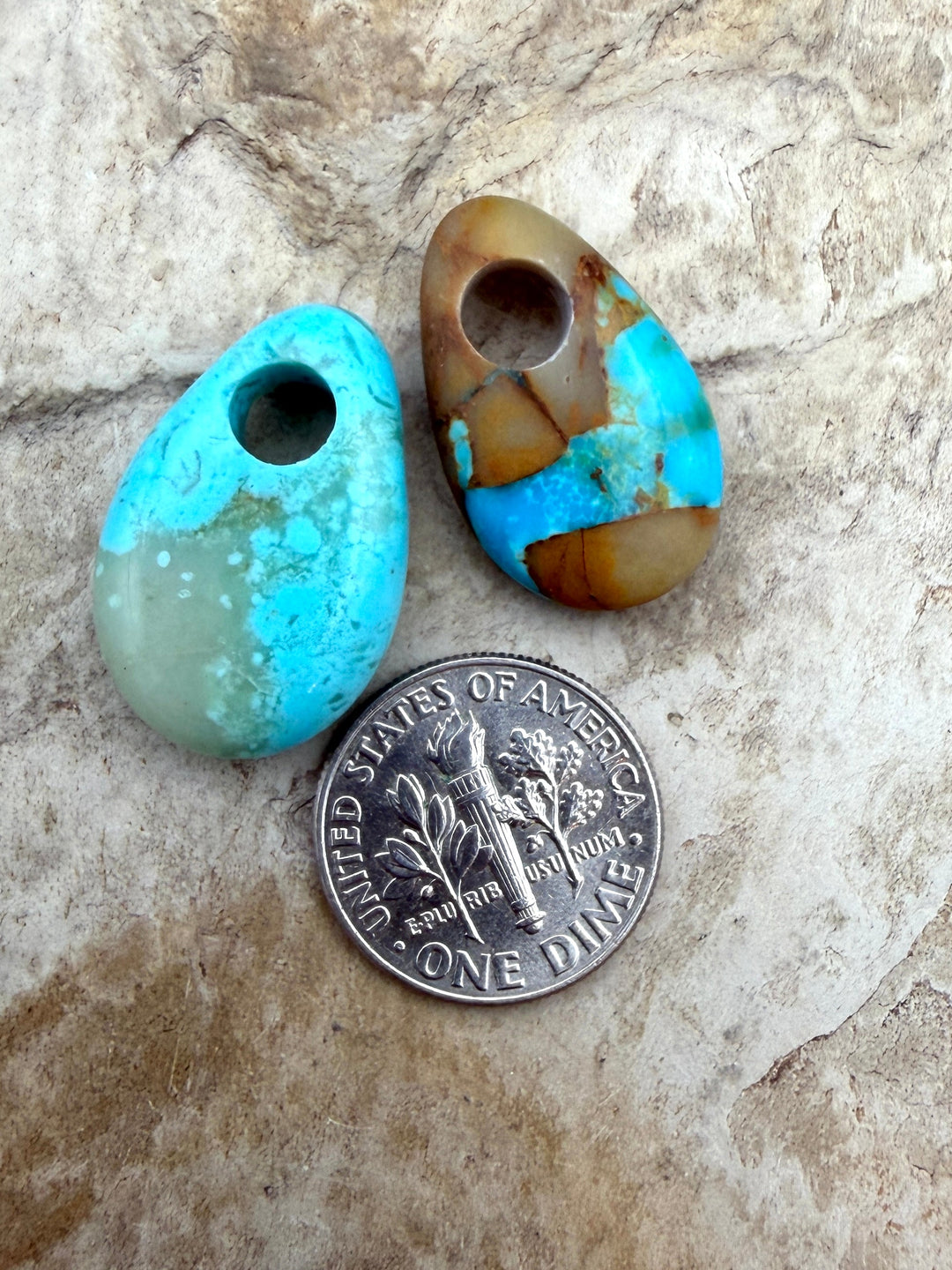 FRIDAY BARGAIN BUY Kingman Turquoise (Arizona) LOT of 2