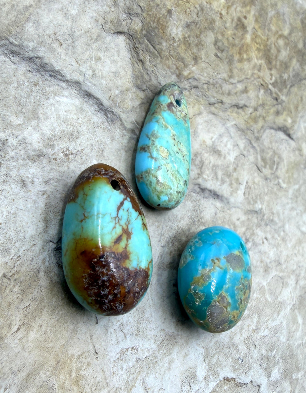 FRIDAY BARGAIN BUY Kingman Turquoise (Arizona) LOT of 3