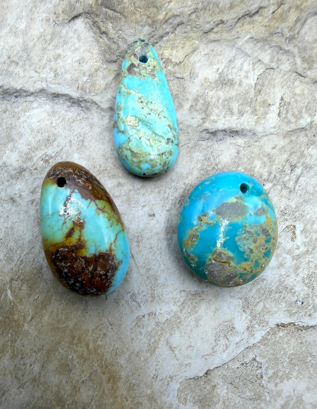 FRIDAY BARGAIN BUY Kingman Turquoise (Arizona) LOT of 3