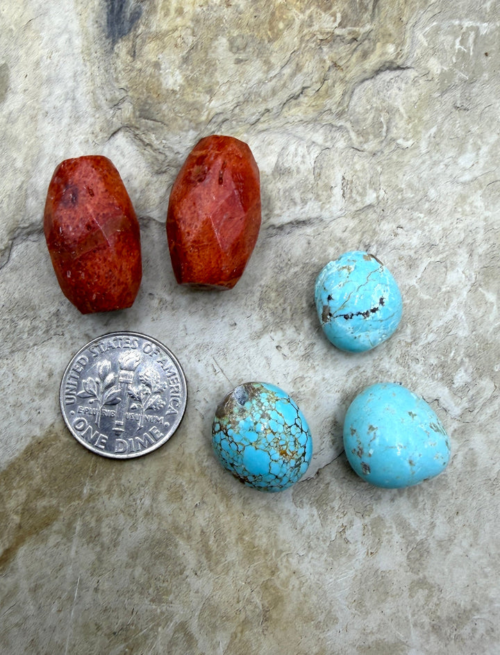 FRIDAY BARGAIN BUY LOT of 5 Pemium Beads Number 8 and Apple