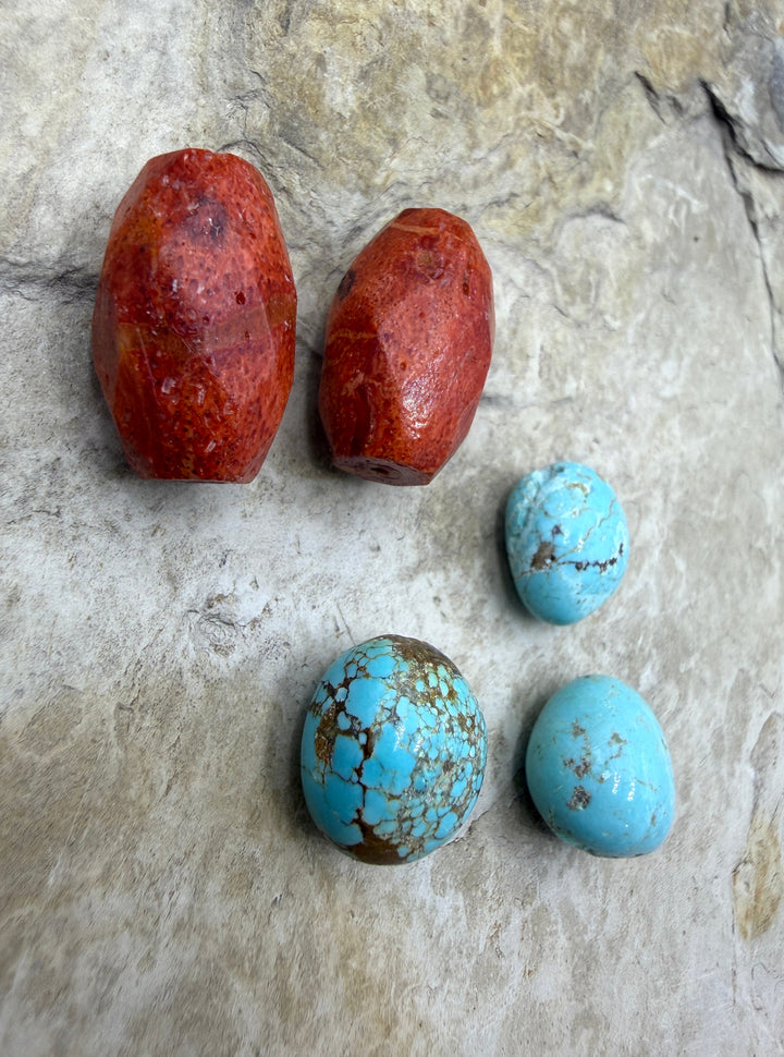 FRIDAY BARGAIN BUY LOT of 5 Pemium Beads Number 8 and Apple