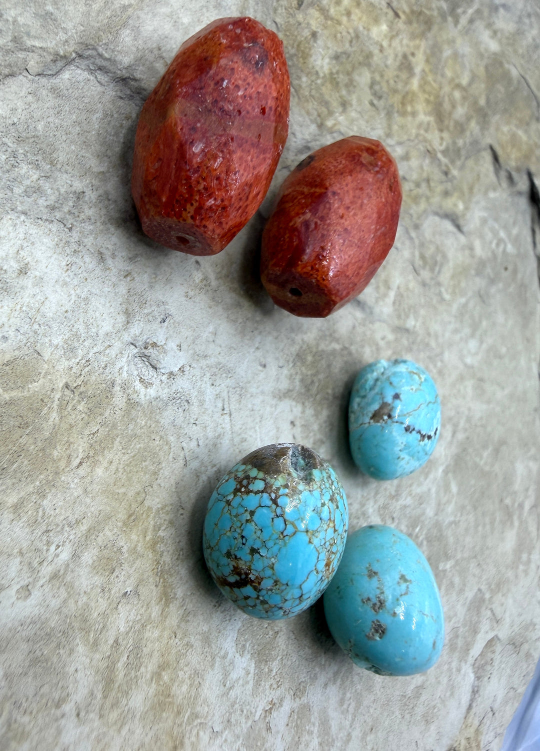 FRIDAY BARGAIN BUY LOT of 5 Pemium Beads Number 8 and Apple