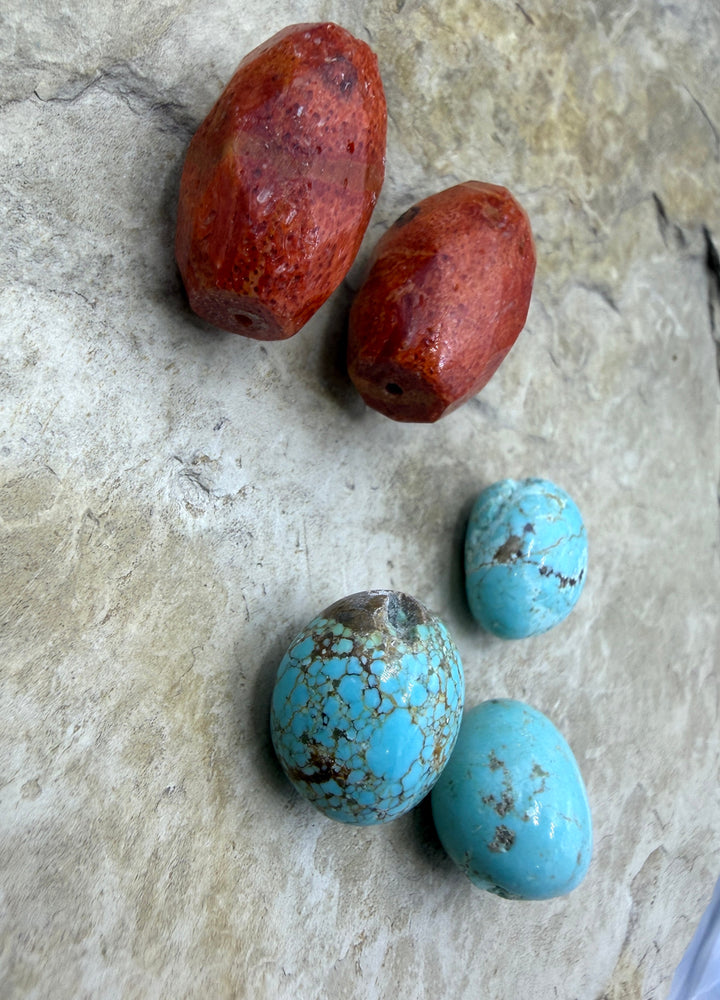 FRIDAY BARGAIN BUY LOT of 5 Pemium Beads Number 8 and Apple