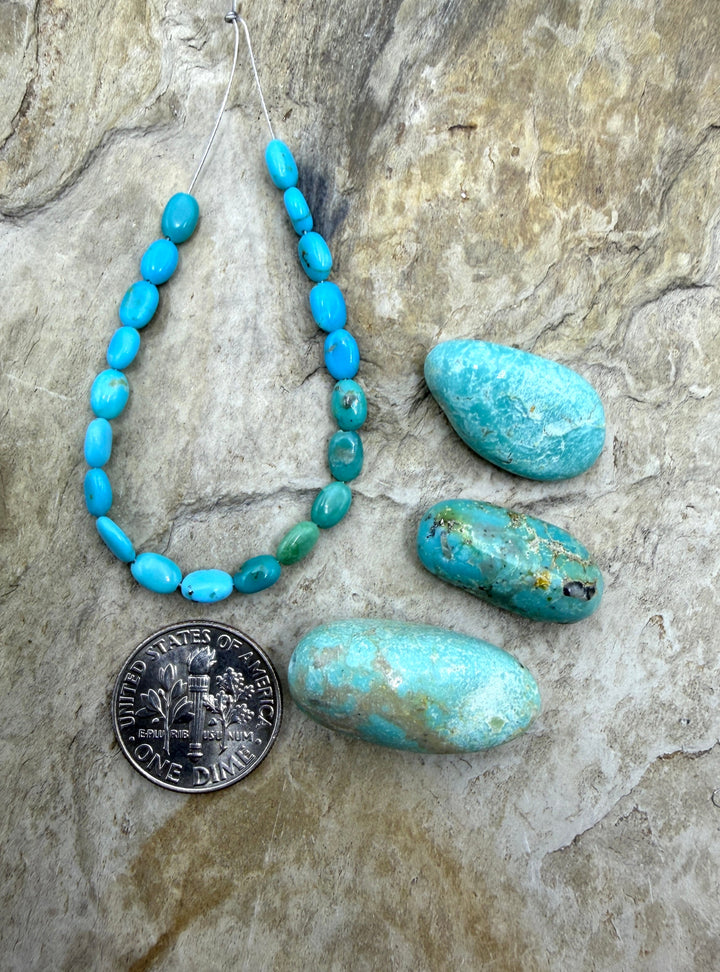 FRIDAY BARGAIN BUY LOT of Mixed Turquoise Beads Sonoran
