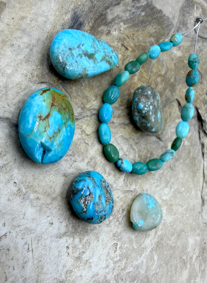 FRIDAY BARGAIN BUY LOT of Mixed Turquoise Beads Sonoran