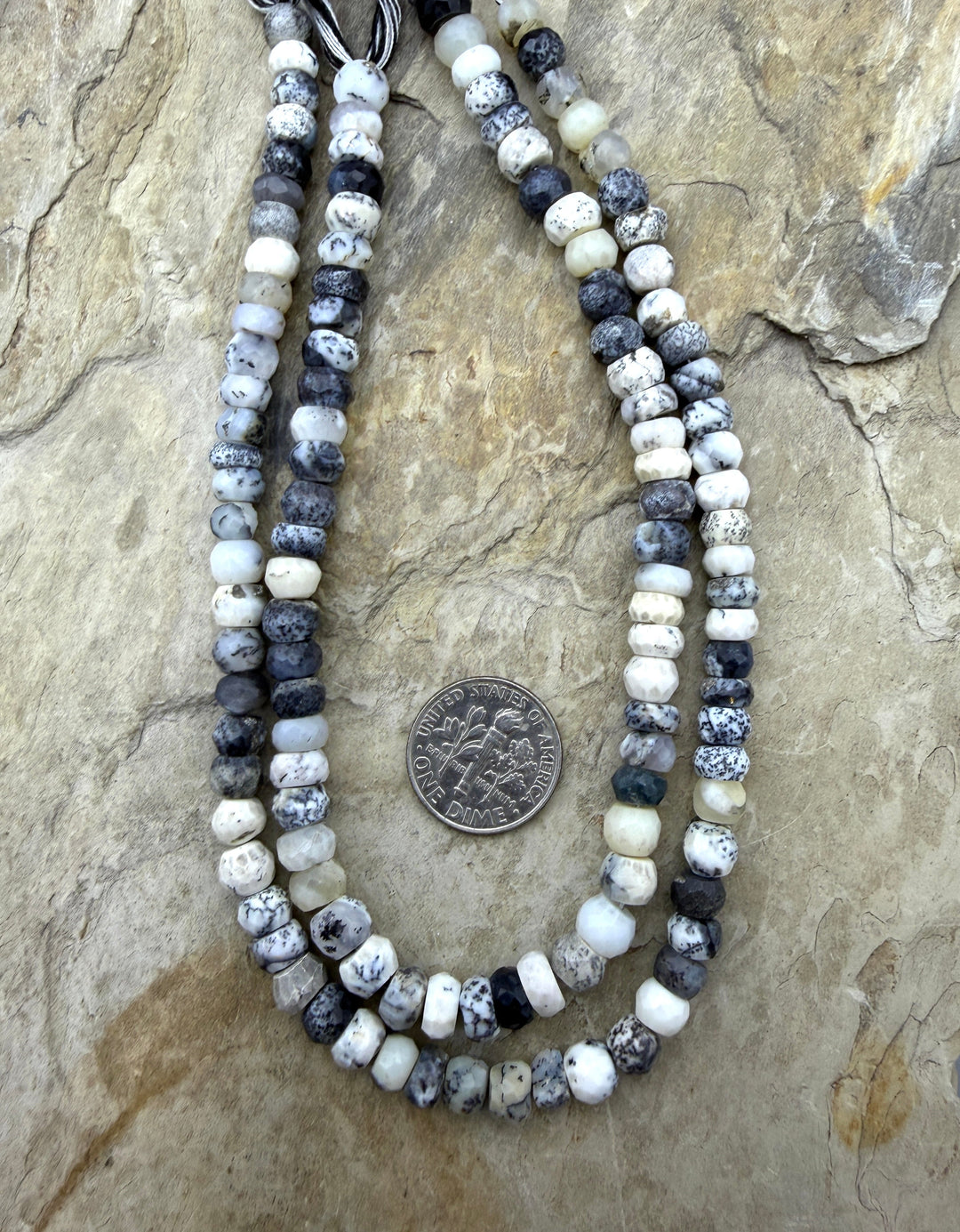 FRIDAY BARGAIN CLOSEOUT Dendritic Opal Faceted Rondelle