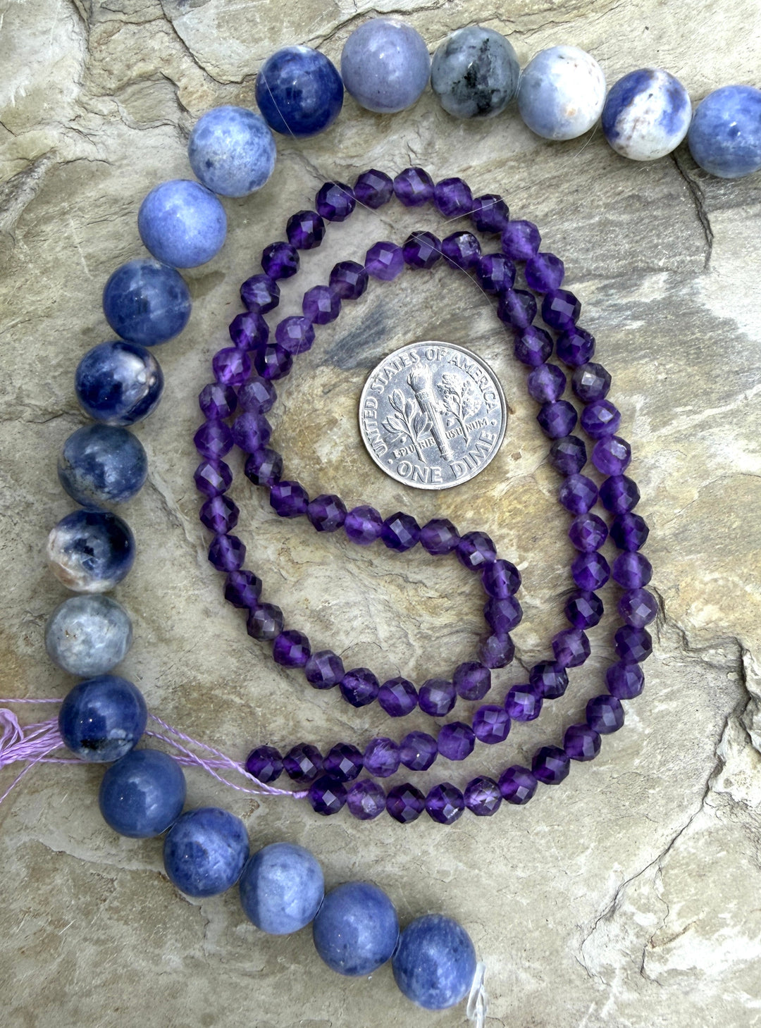 FRIDAY BARGAIN CLOSEOUT LOT of 2 Bead Strands Faceted