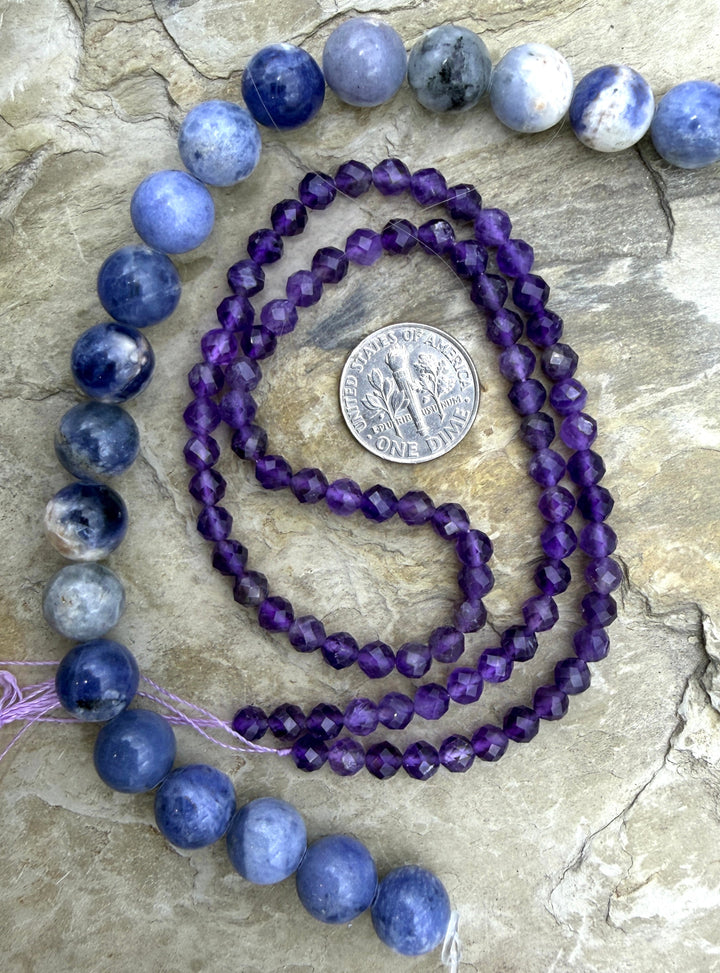 FRIDAY BARGAIN CLOSEOUT LOT of 2 Bead Strands Faceted