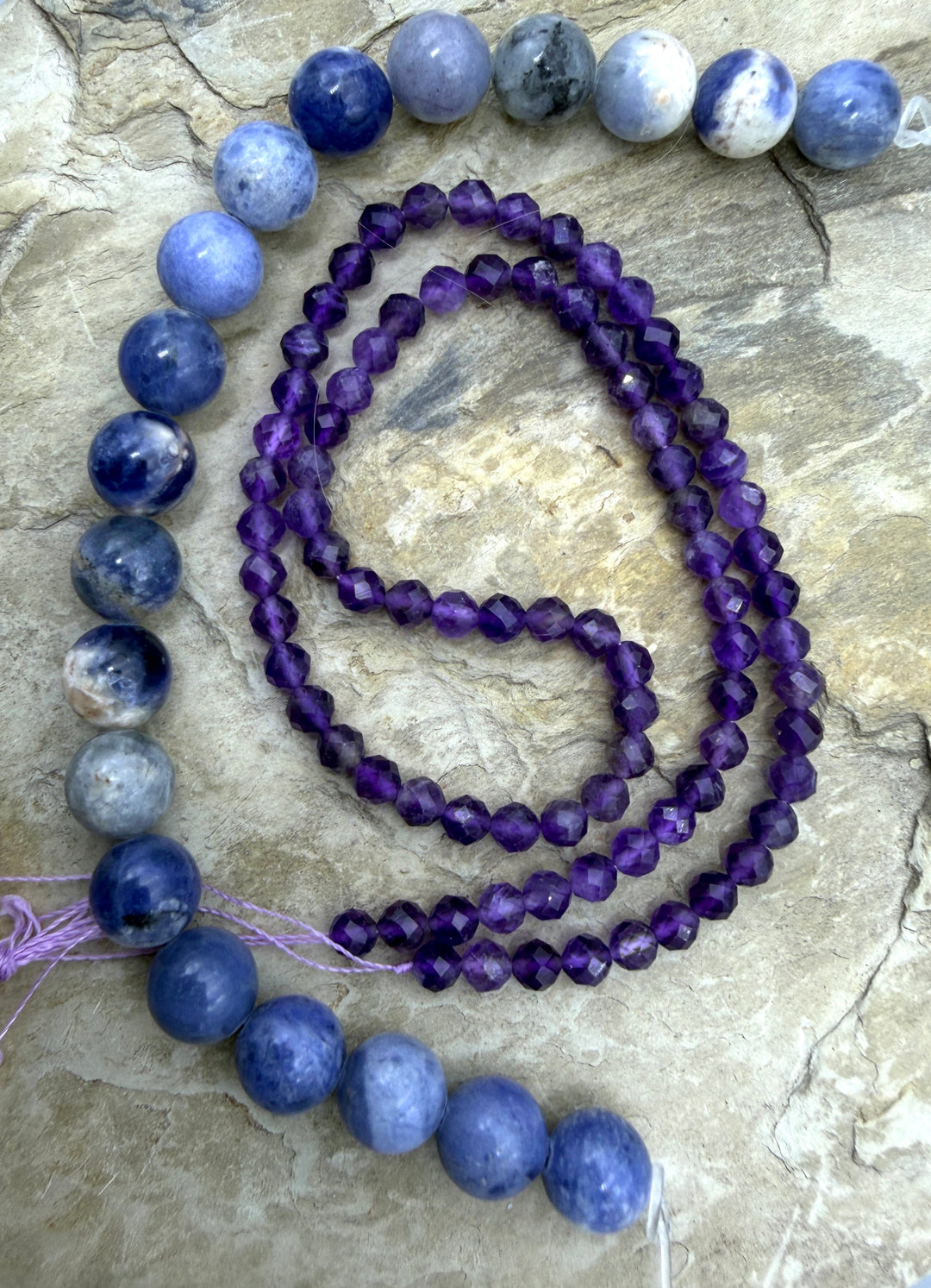 FRIDAY BARGAIN CLOSEOUT LOT of 2 Bead Strands Faceted
