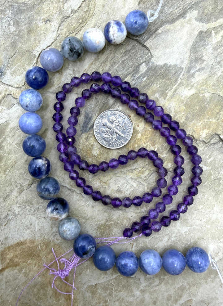 FRIDAY BARGAIN CLOSEOUT LOT of 2 Bead Strands Faceted