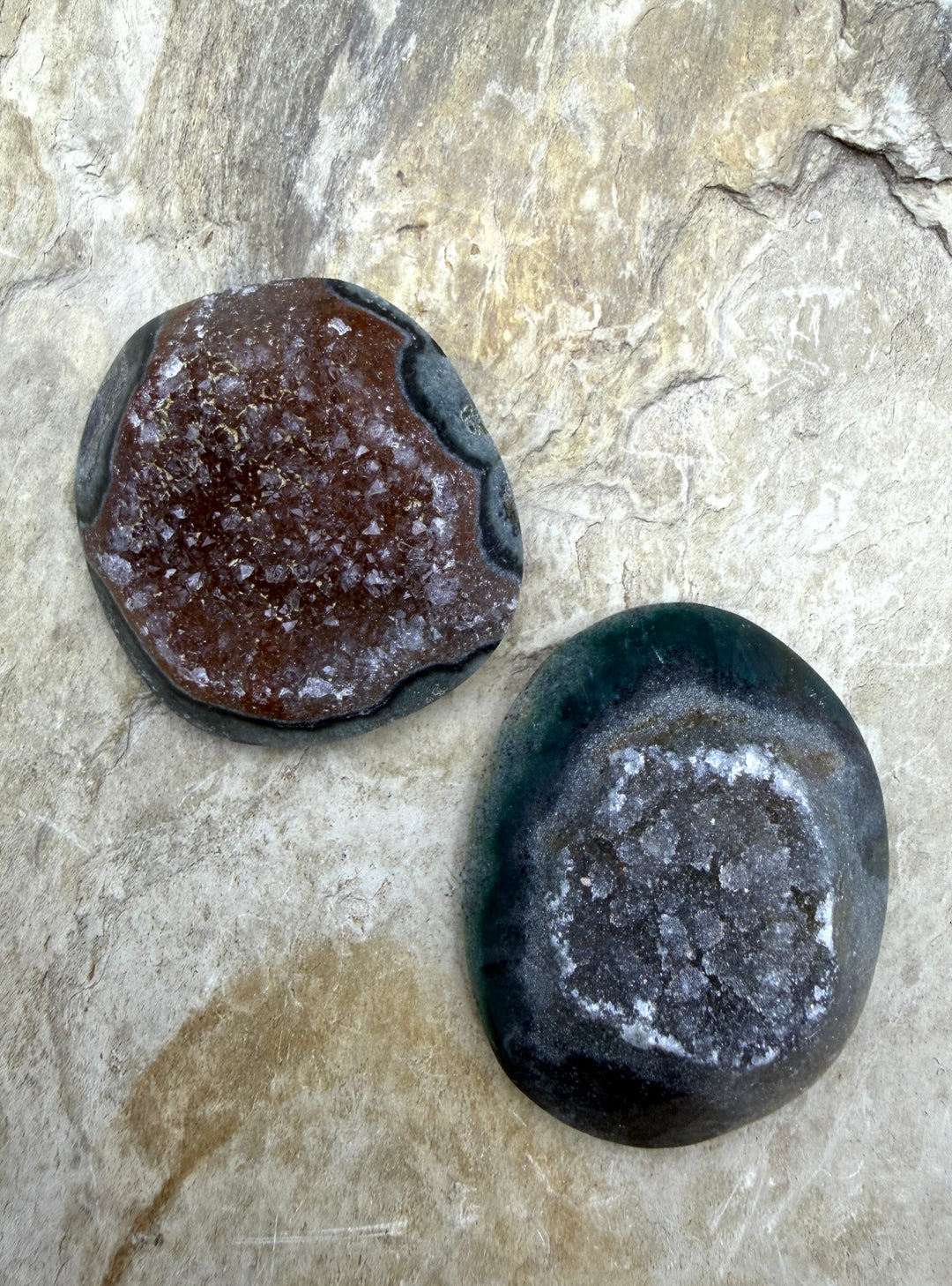 FRIDAY BARGAIN CLOSEOUT LOT of 2 BIG Amethyst Druzy