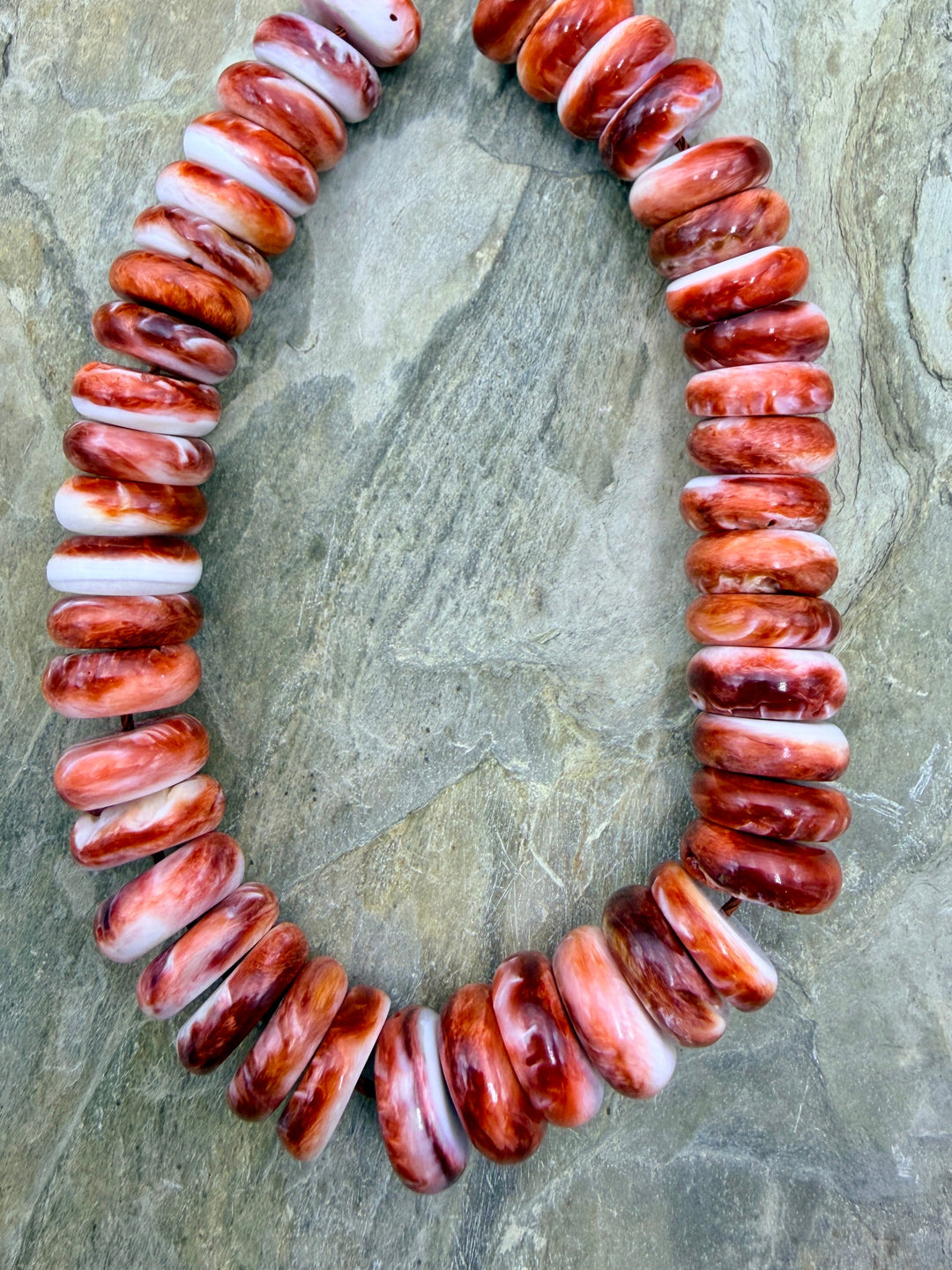 FRIDAY BARGAIN CLOSEOUT Red Spiny Oyster 12mm Wheel Beads